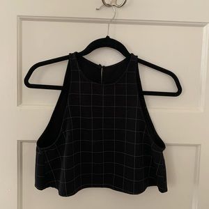 American Apparel Checker Crop Top